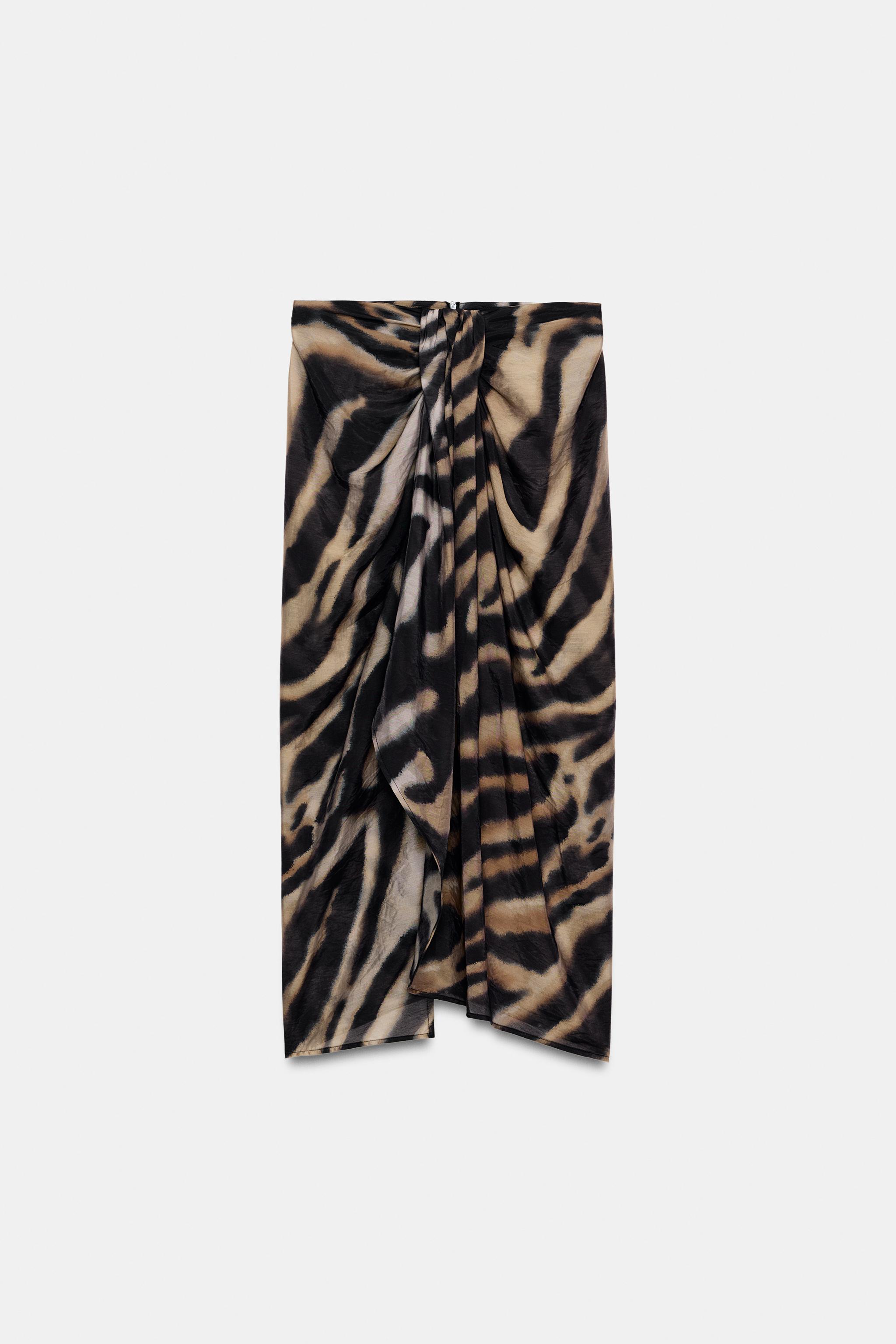 PARÉO IMPRIMÉ ANIMALIER À NŒUD